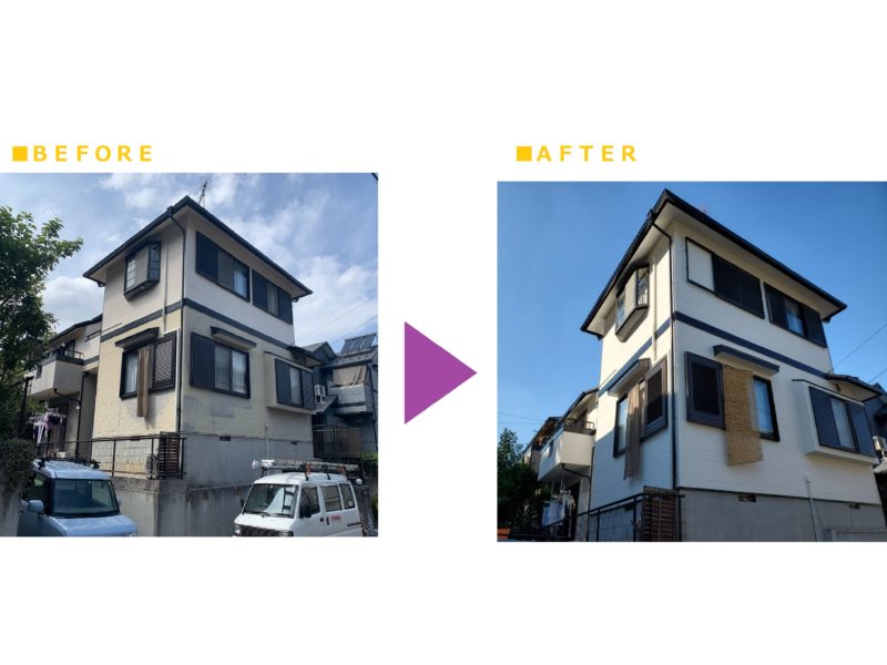 豊田市　Ｋ様／屋根・外壁塗装、ベランダ防水、室内干しユニット取り付けリフォーム