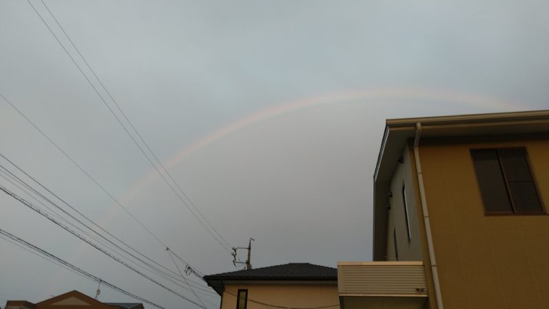 実は最近たくさん虹が出てます！